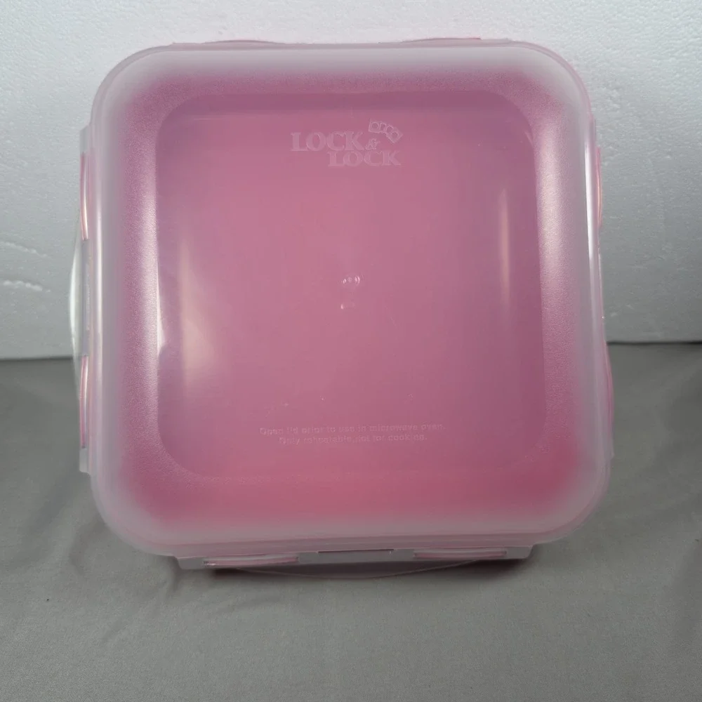 Lock & Lock Pink 1.8QT Container Food Storage